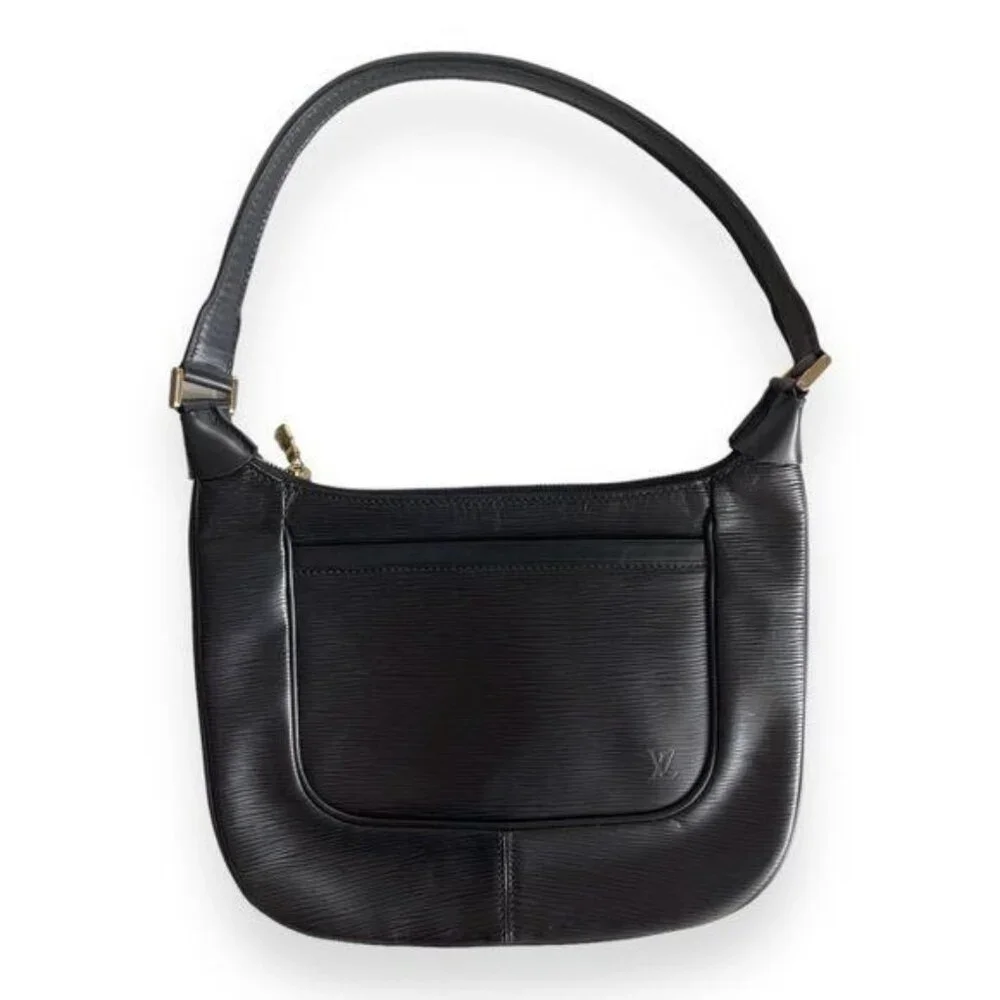 Authentic LOUIS VUITTON Epi Leather Matsy Vintage Black Shoulder Bag Purse Tote - Picture 2 of 8